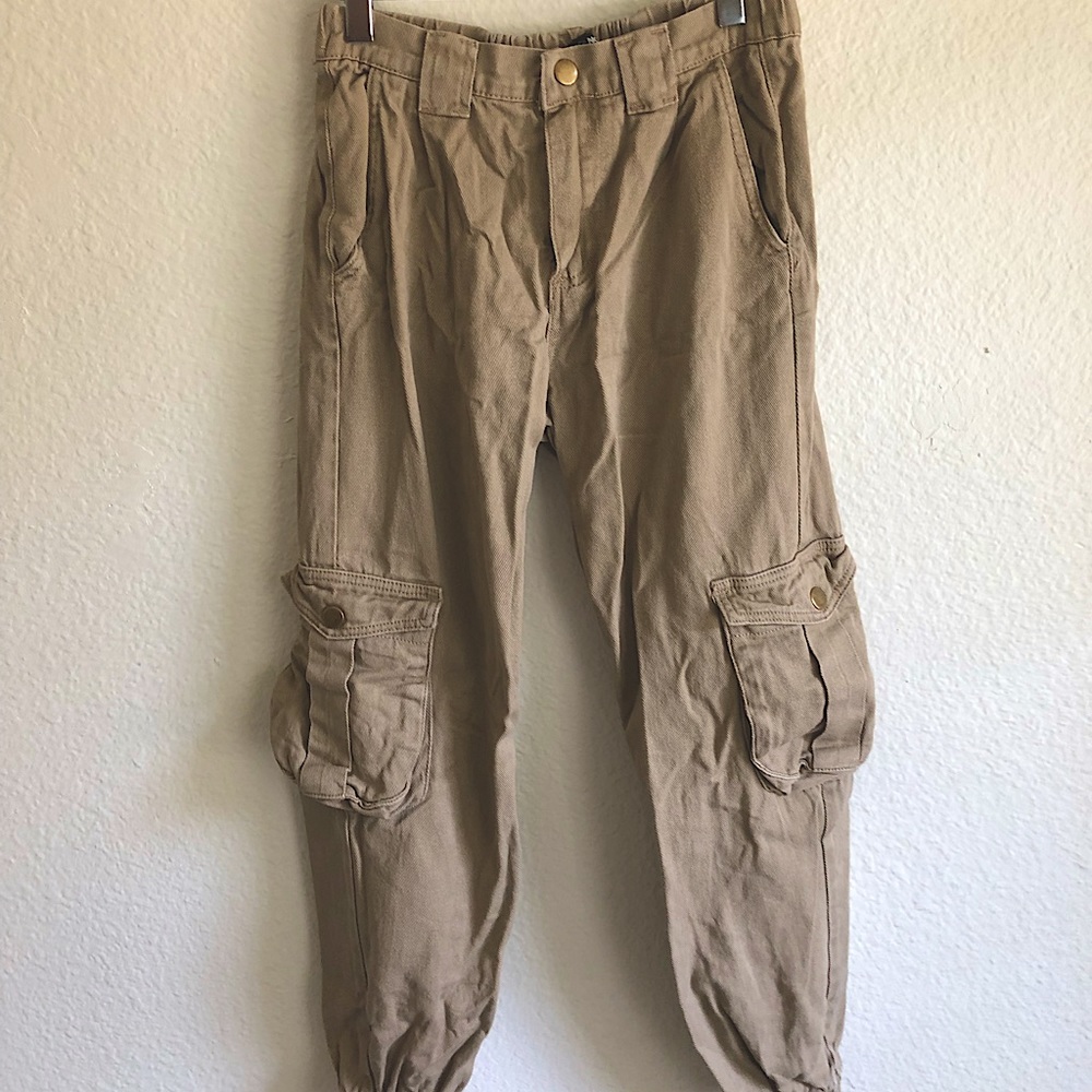 Tan pants fashion nova